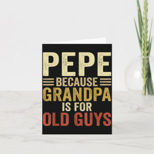 Pepe-ontwerp voor opa van kleinkinderen Vaderdag Kaart