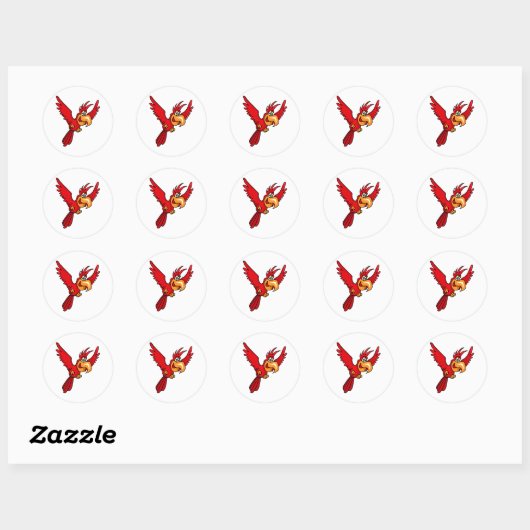 Pepe Parrot Ronde Sticker (Vel)
