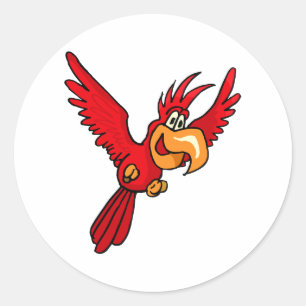 Pepe Parrot Ronde Sticker