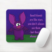 Pepe the Bat, w/quote mousepad Muismat (Met muis)