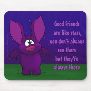 Pepe the Bat, w/quote mousepad Muismat