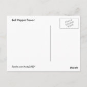 Peper abstract ~ briefkaart (Achterkant)