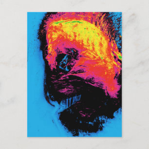 Peper en kunststof, geïsoleerd briefkaart