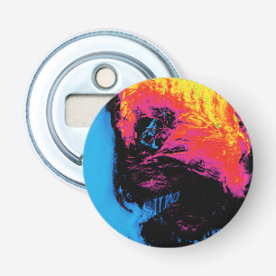 Peper en kunststof, geïsoleerd button flesopener