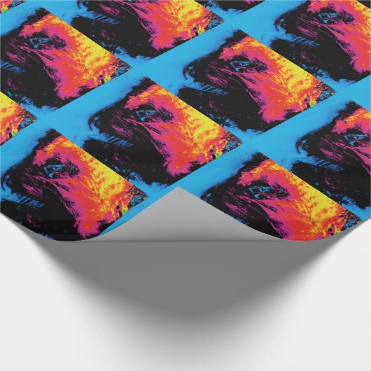 Peper en kunststof, geïsoleerd cadeaupapier (Hoek)