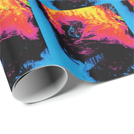 Peper en kunststof, geïsoleerd cadeaupapier (Rol Hoek)