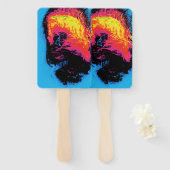 Peper en kunststof, geïsoleerd handwaaier (Voorkant en achterkant)