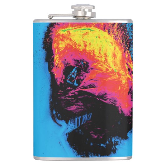 Peper en kunststof, geïsoleerd heupfles (Voorkant)