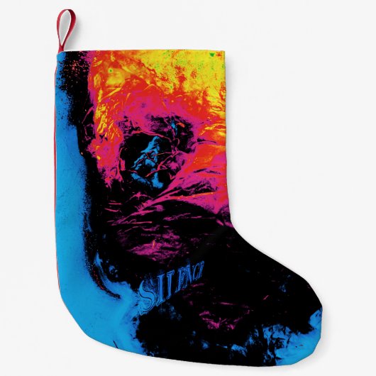 Peper en kunststof, geïsoleerd kleine kerstsok (Voorkant)