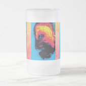 Peper en kunststof, geïsoleerd matglas bierpul (Center)