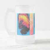 Peper en kunststof, geïsoleerd matglas bierpul (Links)