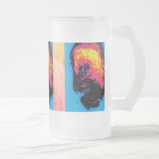 Peper en kunststof, geïsoleerd matglas bierpul (Rechts)