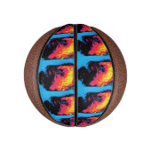 Peper en kunststof, geïsoleerd mini basketbal (Verticaal)