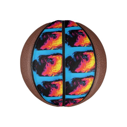 Peper en kunststof, geïsoleerd mini basketbal (Verticaal)