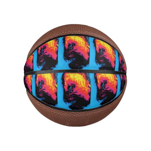 Peper en kunststof, geïsoleerd mini basketbal (Voorkant)