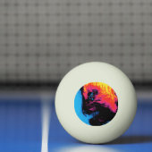 Peper en kunststof, geïsoleerd pingpongbal (Net)