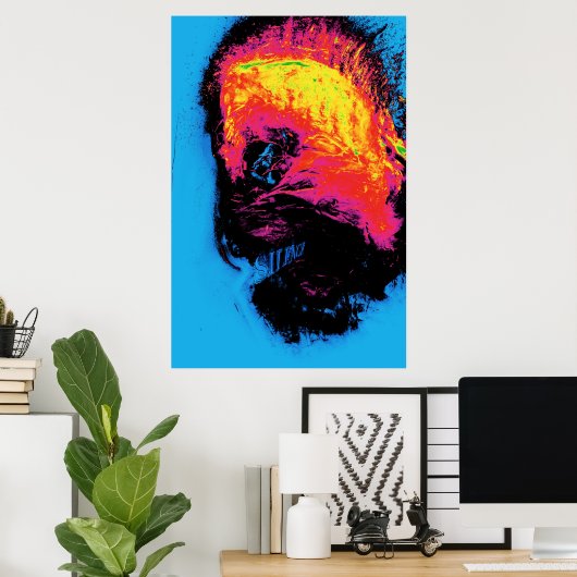 Peper en kunststof, geïsoleerd poster (Thuiskantoor)