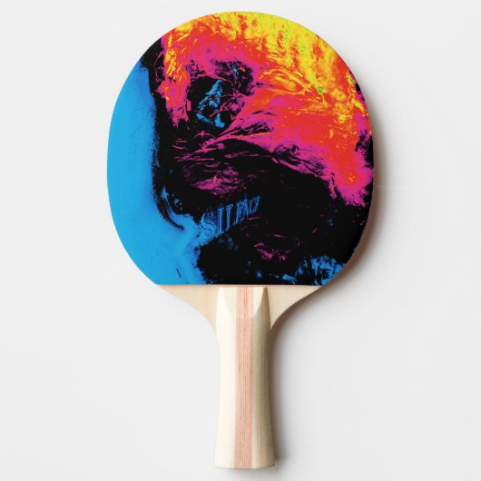 Peper en kunststof, geïsoleerd tafeltennisbatje (Voorkant)