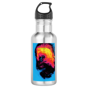 Peper en kunststof, geïsoleerd waterfles