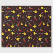 Peper en uien cadeaupapier (Vlak)