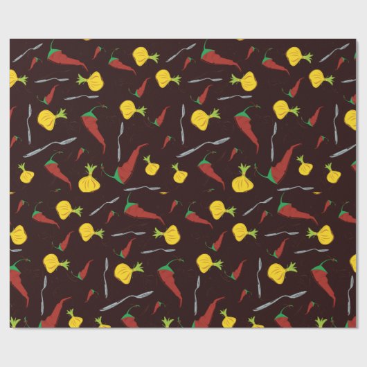 Peper en uien cadeaupapier (Vlak)