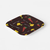 Peper en uien papieren bordje (Gebogen)