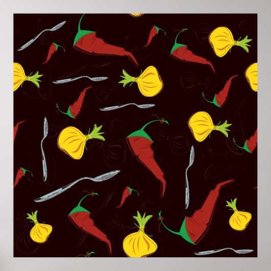 Peper en uien poster (Voorkant)