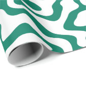 Peper Groen abstract vloeistofpatroon Cadeaupapier (Rol Hoek)