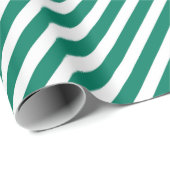 Peper Groen klassiek diagonaal strepenpatroon Cadeaupapier (Rol Hoek)