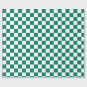 Peper Groen patroon geruit Cadeaupapier (Vlak)