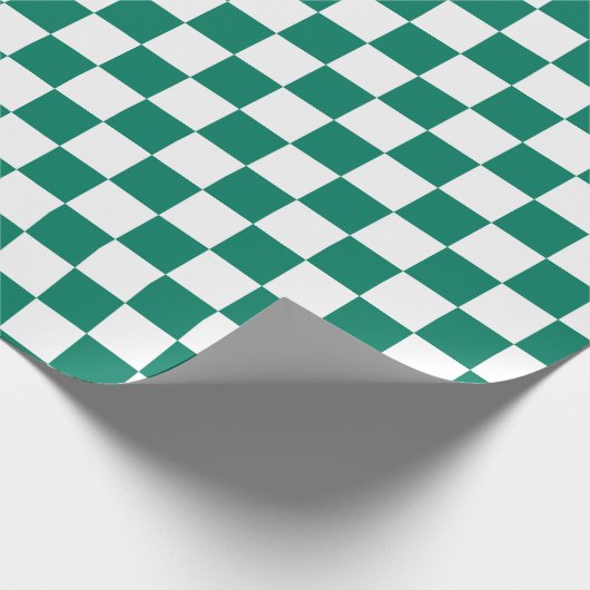 Peper Groen patroon geruit Cadeaupapier (Hoek)