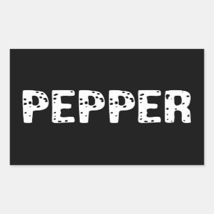 Peper Kostuum - Koppel Zout En Peper Kostuum Rechthoekige Sticker
