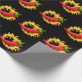 Peper met vlam cadeaupapier (Hoek)