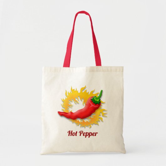 Peper met vlam-Canvas tas (Voorkant)