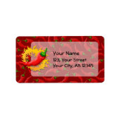 Peper met vlam etiket (Voorkant)