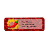 Peper met vlam etiket (Voorkant)