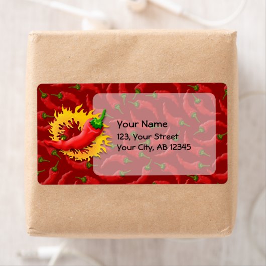 Peper met vlam etiket (Insitu)