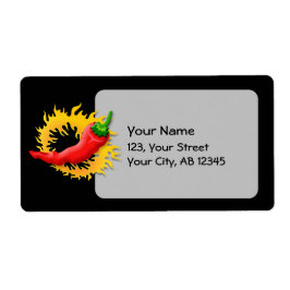 Peper met vlam etiket