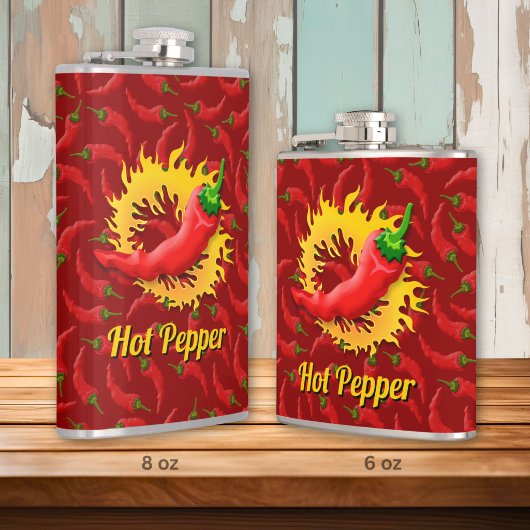 Peper met vlam hipflacon heupfles