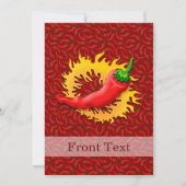 Peper met vlam kaart (Voorkant)