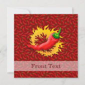 Peper met vlam kaart (Voorkant)