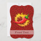 Peper met vlam kaart (Voorkant)