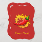 Peper met vlam kaart (Voorkant / Achterkant)