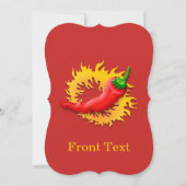 Peper met vlam kaart (Voorkant)