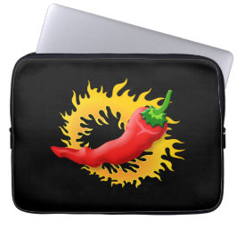 Peper met vlam laptop sleeve