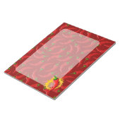 Peper met vlam notitieblok (Schuin)