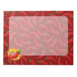 Peper met vlam notitieblok