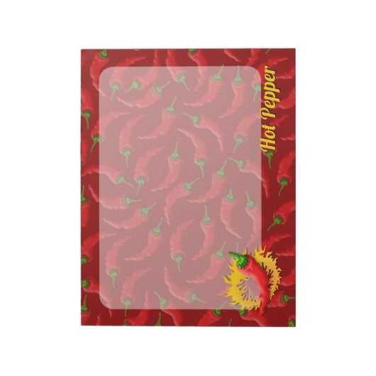 Peper met vlam Notitieblok (Linkerzijde)
