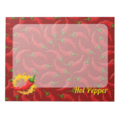 Peper met vlam Notitieblok (Voorkant)