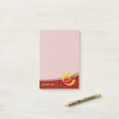 Peper met vlam post-it® notes (Op bureau)